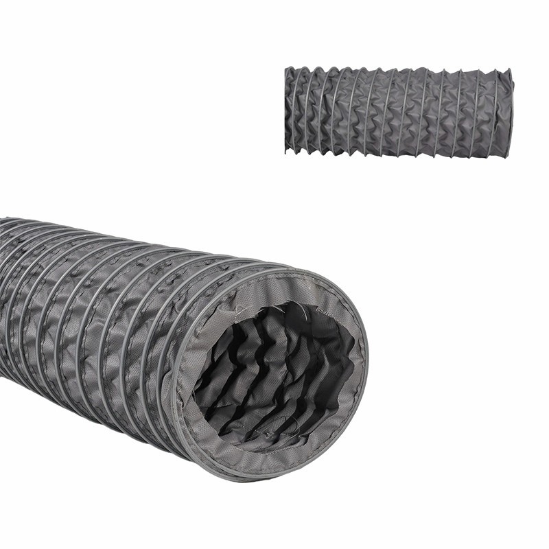 High Temperature Grey Clip Industrial Fabric Air Duct