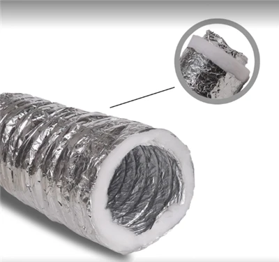 Polyester Insulated Duct With Sliver Jacket